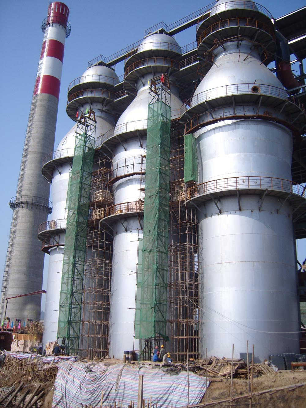 汉冶钢铁1350高炉热风炉系统工程进展迅速